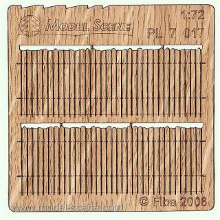 Wooden fence 1:72 - type 17