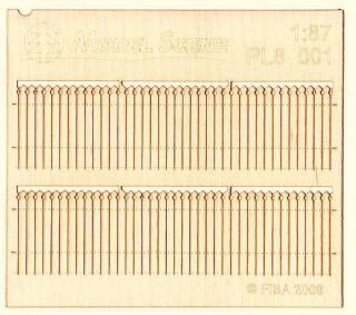 Wooden fence 1:87 - type 1