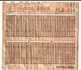 Wooden fence 1:87 - type 14
