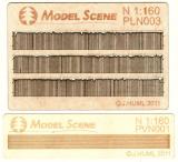 Wooden fence 1:160 - type 3