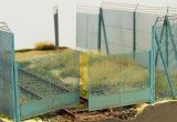 Chain mesh gate for high fence, 1:120