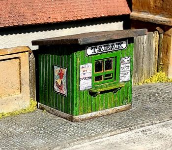Wooden kiosk (N-scale kit)