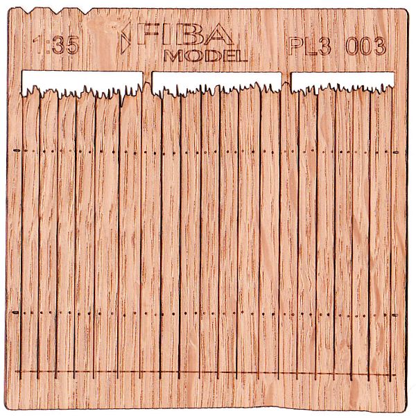 Wooden fence 1:35 - type 3