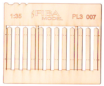 Wooden fence 1:35 - type 7