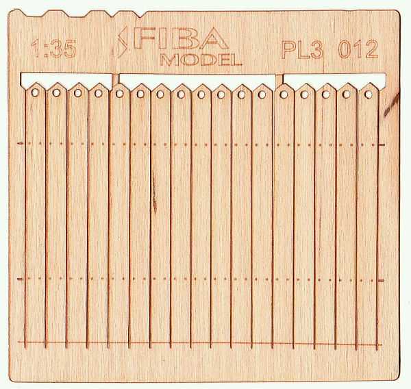 Wooden fence 1:35 - type 12