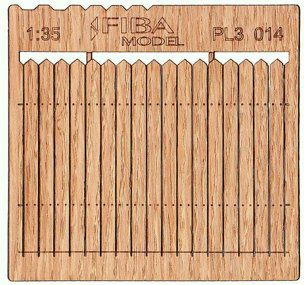 Wooden fence 1:35 - type 14
