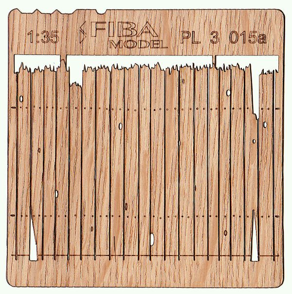 Wooden fence 1:35 - type 15