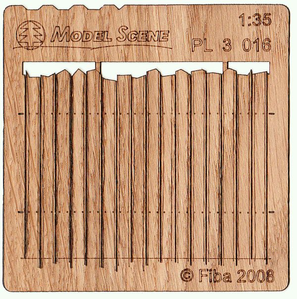 Wooden fence 1:35 - type 16