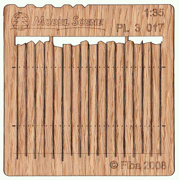 Wooden fence 1:35 - type 17