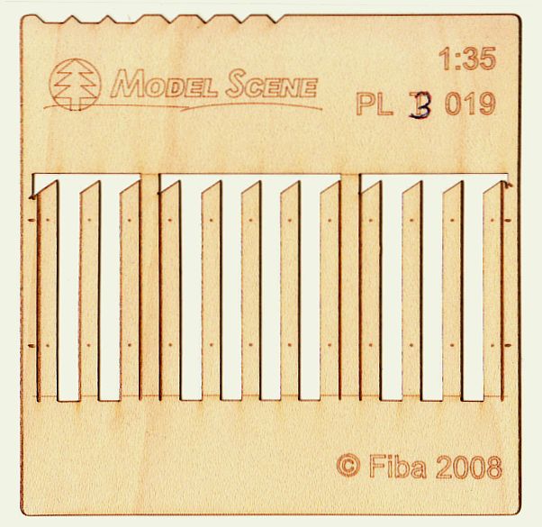 Wooden fence 1:35 - type 19