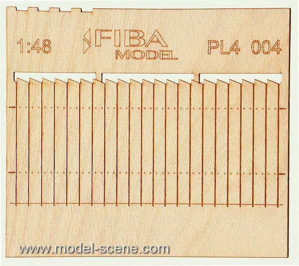 Wooden fence 1:48 - type 4