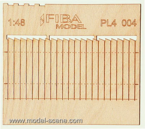 Wooden fence 1:48 - type 4
