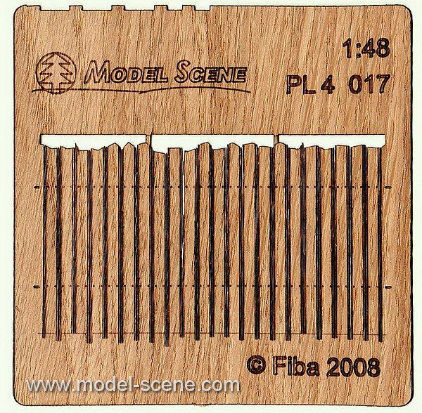 Wooden fence 1:48 - type 17