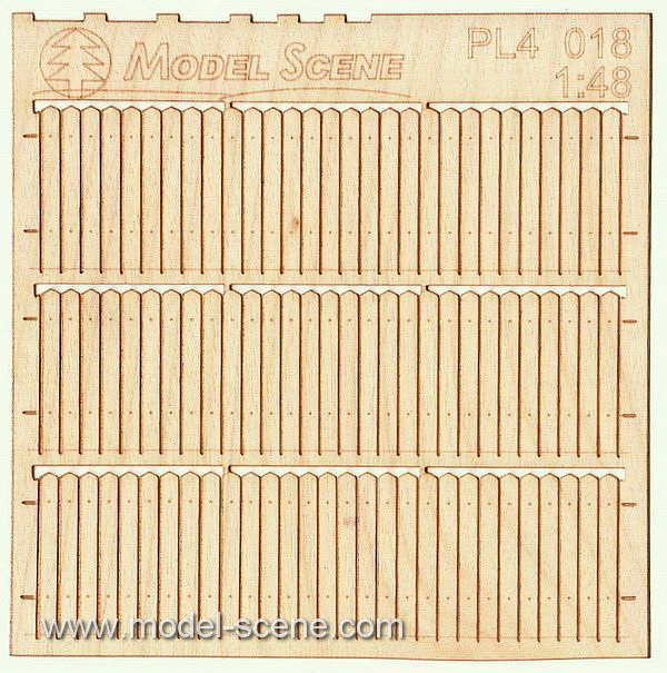 Wooden fence 1:48 - type 18