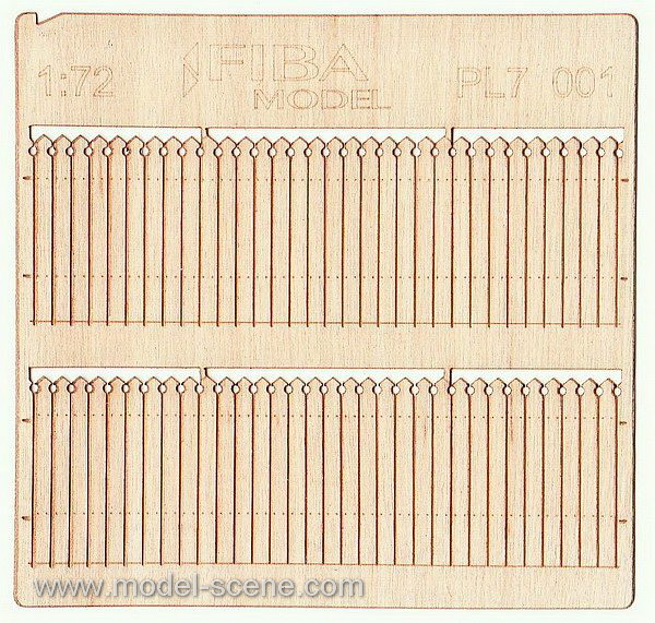 Wooden fence 1:72 - type 1