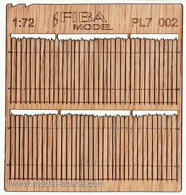 Wooden fence 1:72 - type 2
