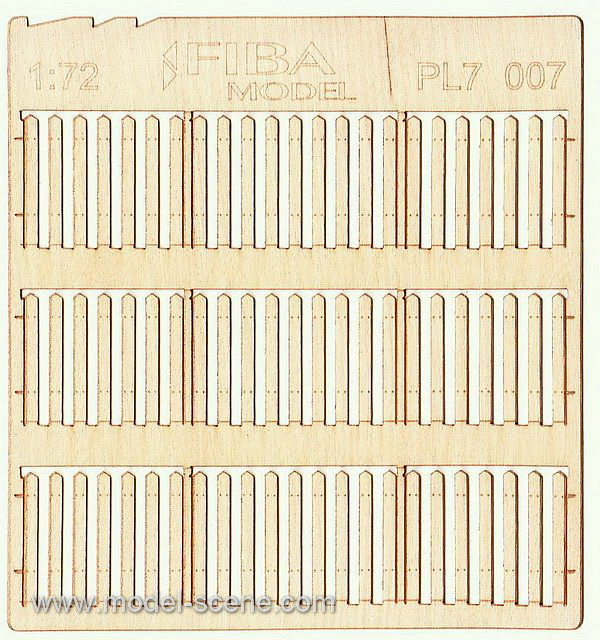 Wooden fence 1:72 - type 7