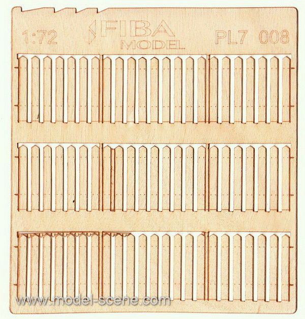 Wooden fence 1:72 - type 8