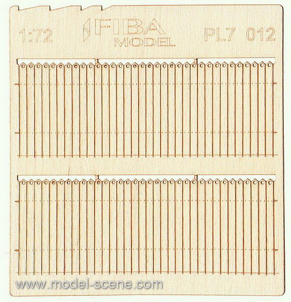 Wooden fence 1:72 - type 12