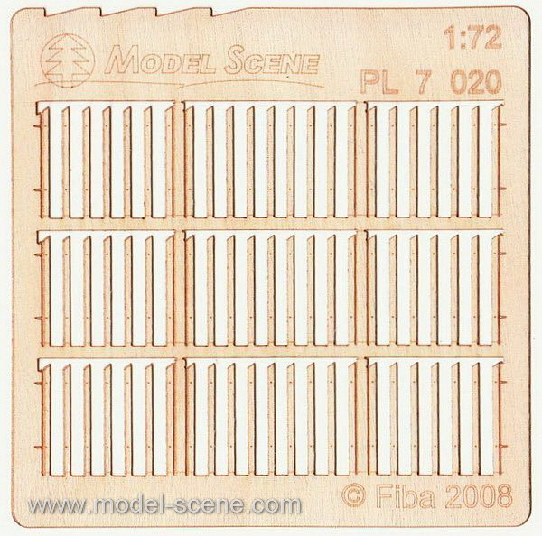 Wooden fence 1:72 - type 20