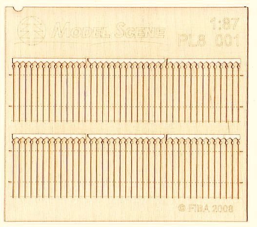 Wooden fence 1:87 - type 1