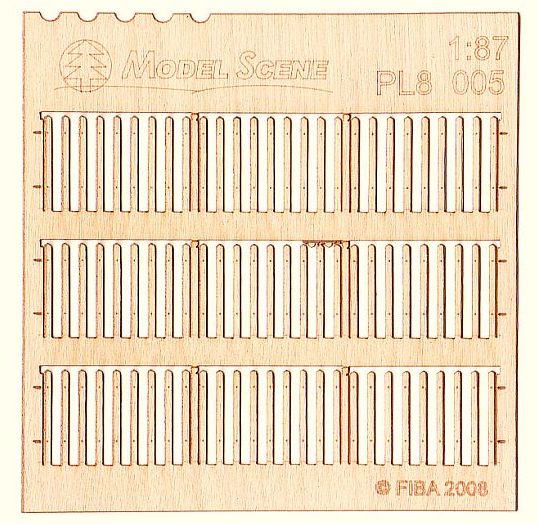 Wooden fence 1:87 - type 5