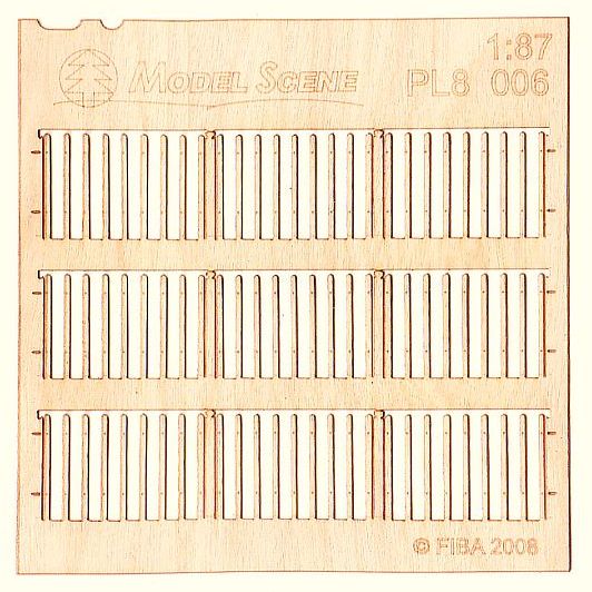 Wooden fence 1:87 - type 6