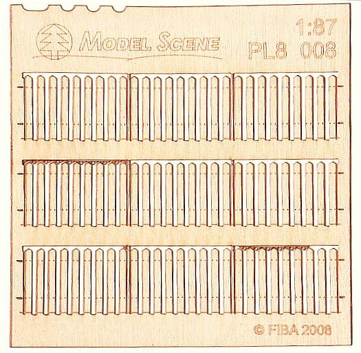 Wooden fence 1:87 - type 8