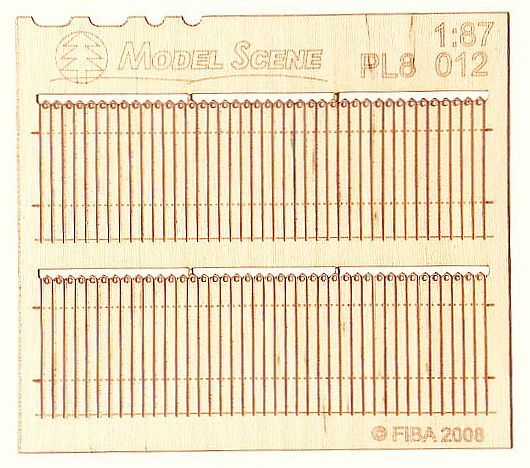 Wooden fence 1:87 - type 12