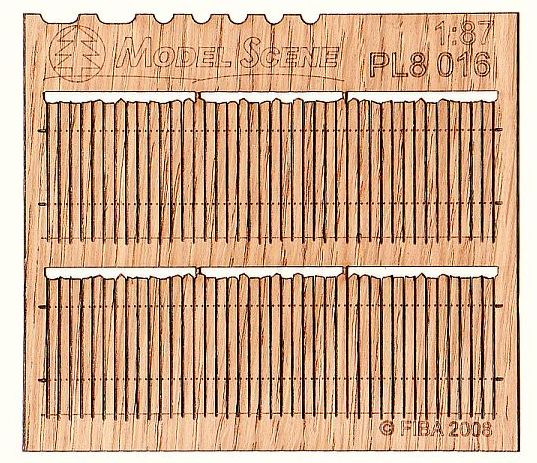 Wooden fence 1:87 - type 16