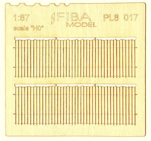 Wooden fence 1:87 - type 17