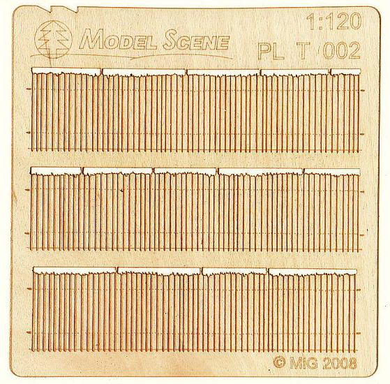 Wooden fence 1:120 - type 2