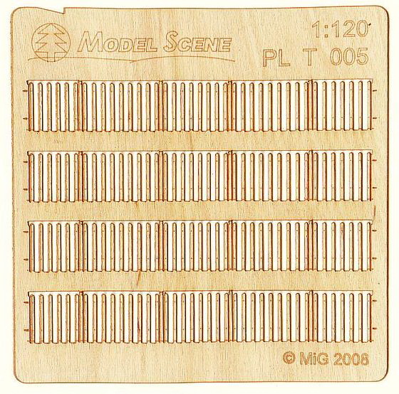 Wooden fence 1:120 - type 5