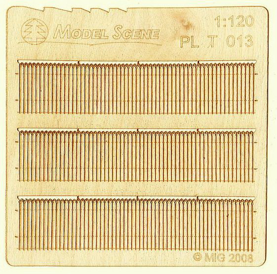 Wooden fence 1:120 - type 13
