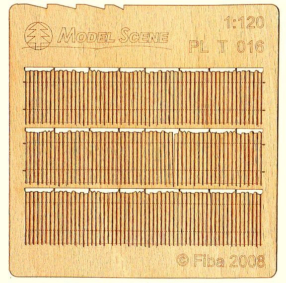 Wooden fence 1:120 - type 16