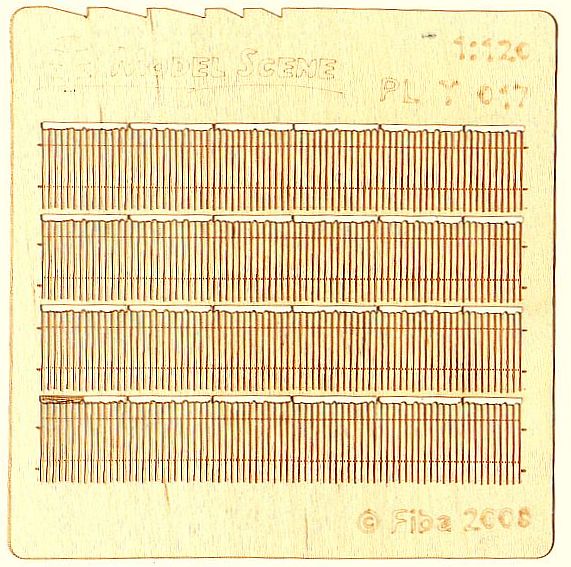 Wooden fence 1:120 - type 17