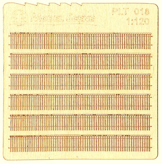 Wooden fence 1:120 - type 18