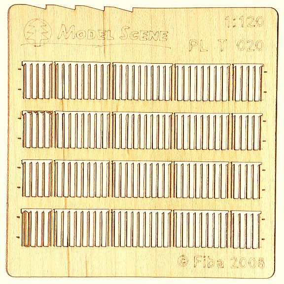Wooden fence 1:120 - type 20