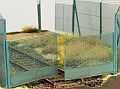 Chain mesh gate with high fence (1:160)