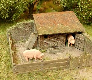 Pig House (kit) 1:87