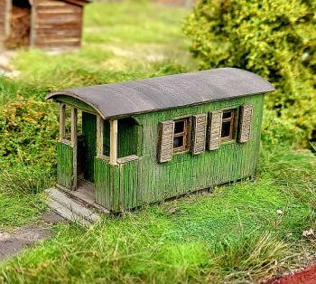 Garden cottage - old wagon (H0 kit)