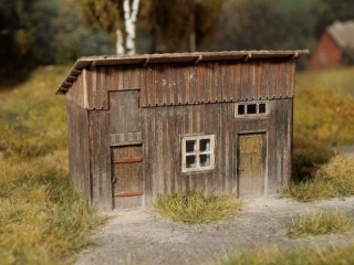Wooden shed  1:120 (kit)