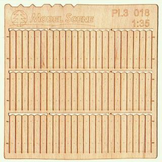 Wooden fence 1:35 - type 18