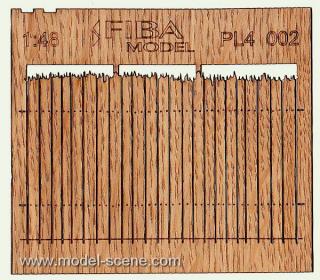 Wooden fence 1:48 - type 2