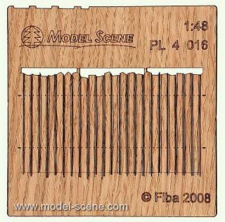 Wooden fence 1:48 - type 16