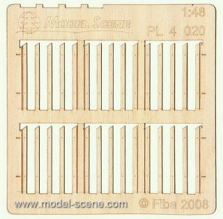 Wooden fence 1:48 - type 20