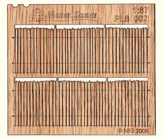 Wooden fence 1:87 - type 2