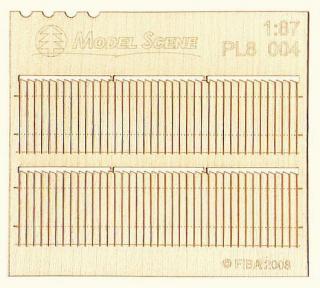 Wooden fence 1:87 - type 4