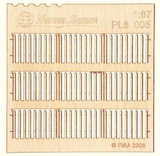 Wooden fence 1:87 - type 5