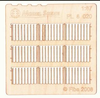 Wooden fence 1:87 - type 20